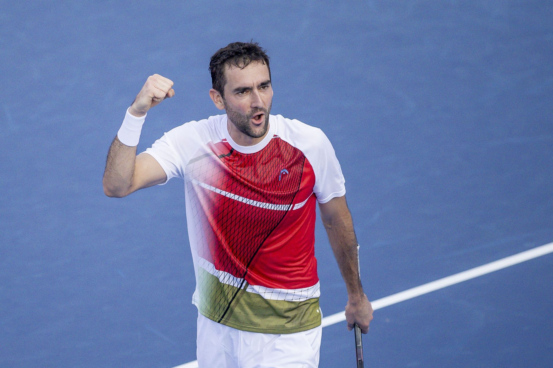 Cilic in action at the Hong Kong Open (Image via Getty)