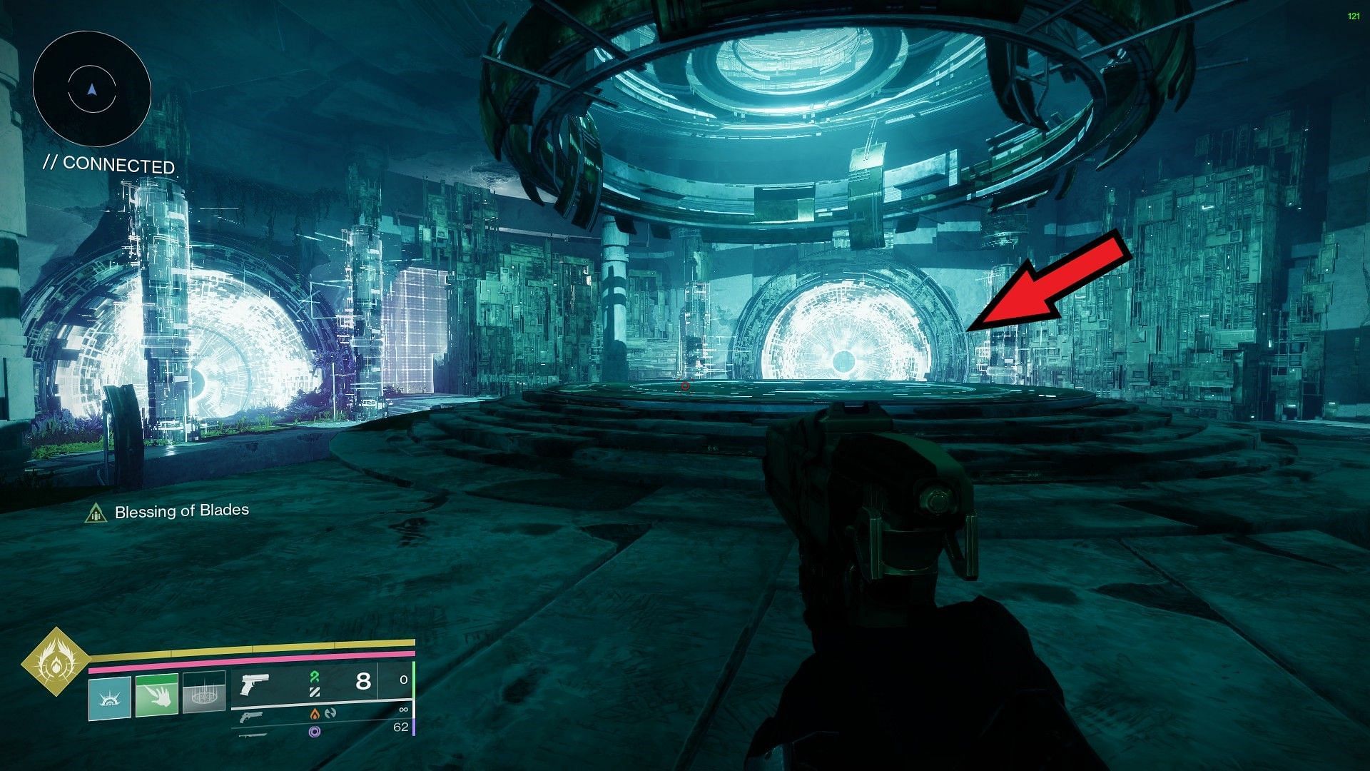 Portal opposite of the first one (Image via Bungie)