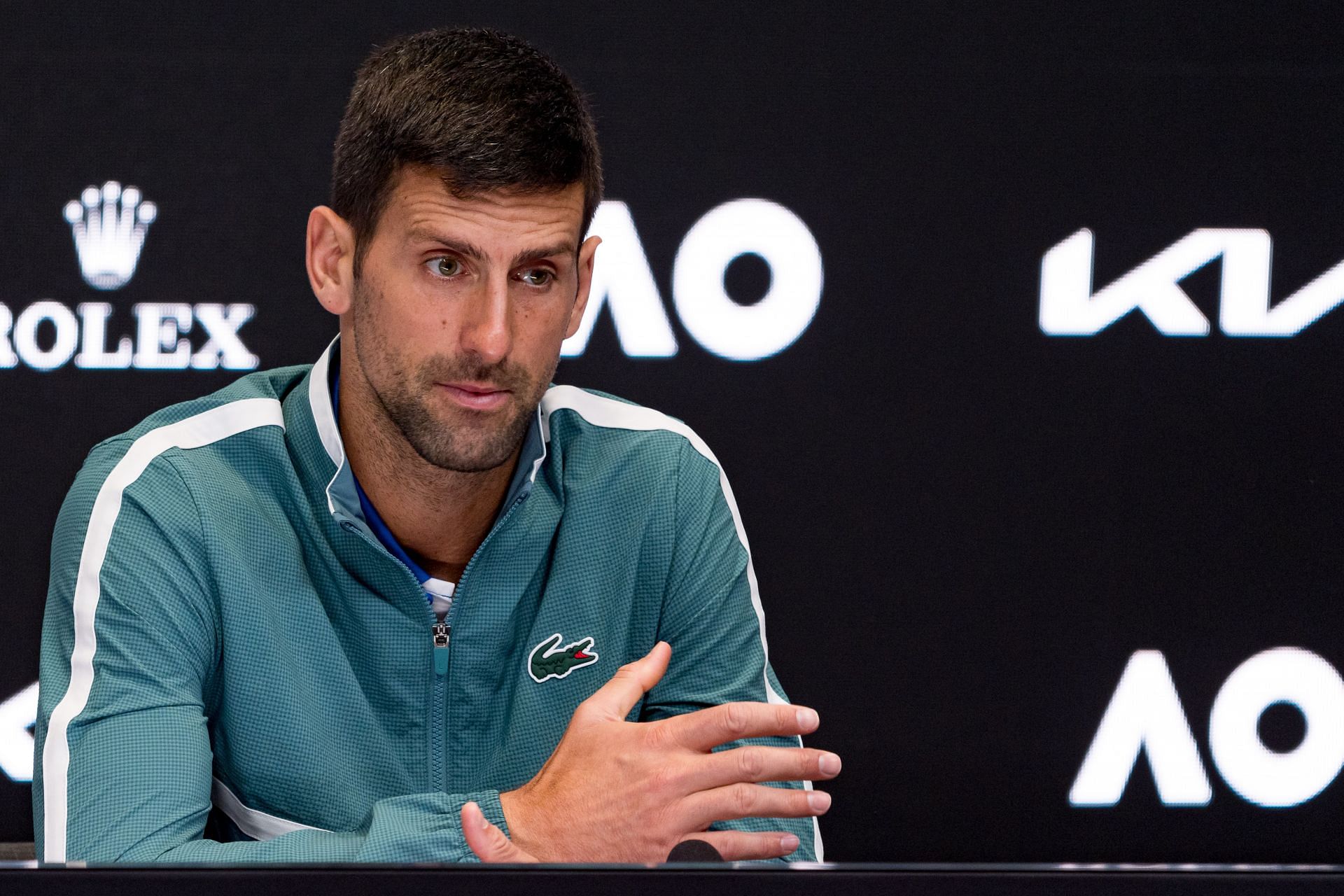 Novak Djokovic at the 2024 Australian Open (Image: Getty)