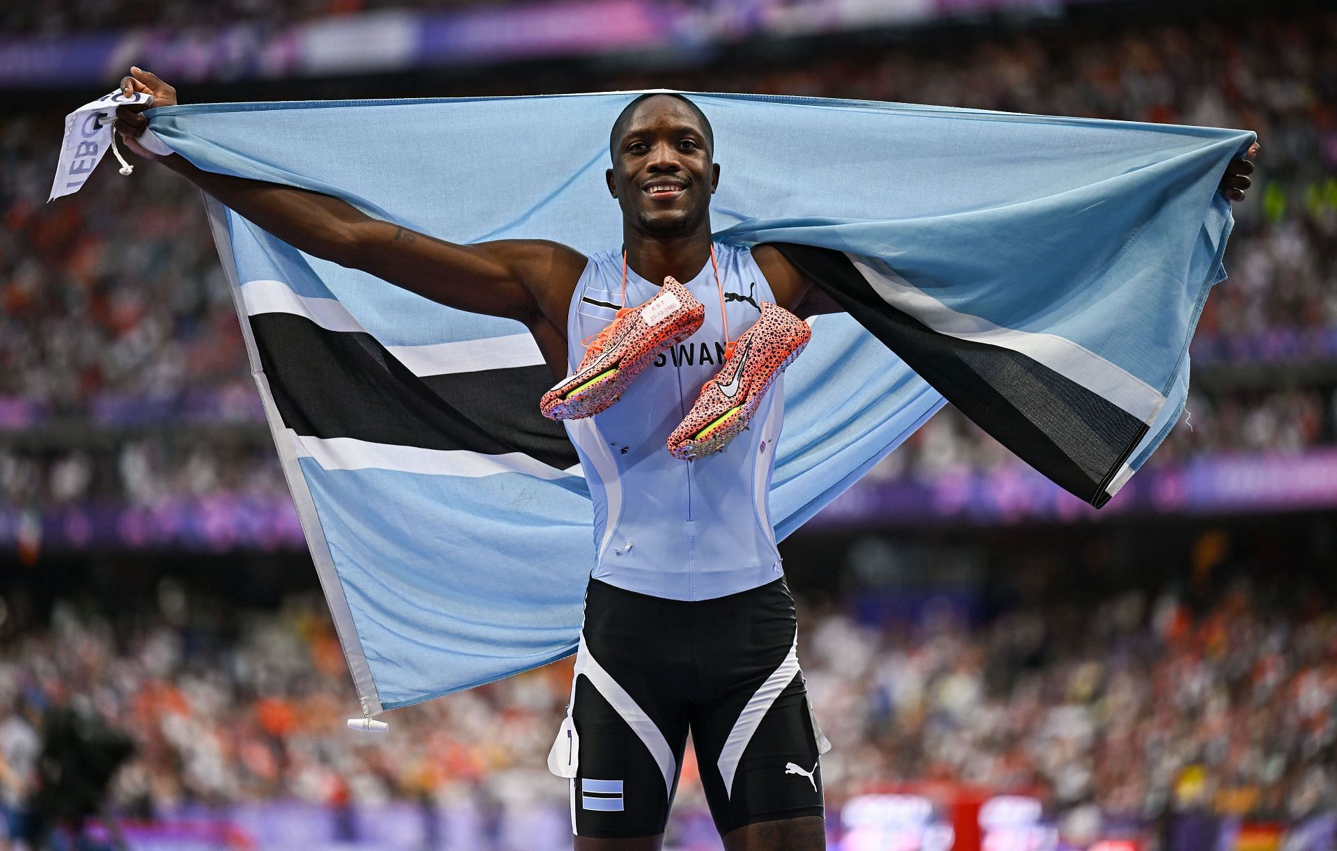 Letsile Tebogo at Paris Olympics (Photo By Sam Barnes/Sportsfile via Getty Images)