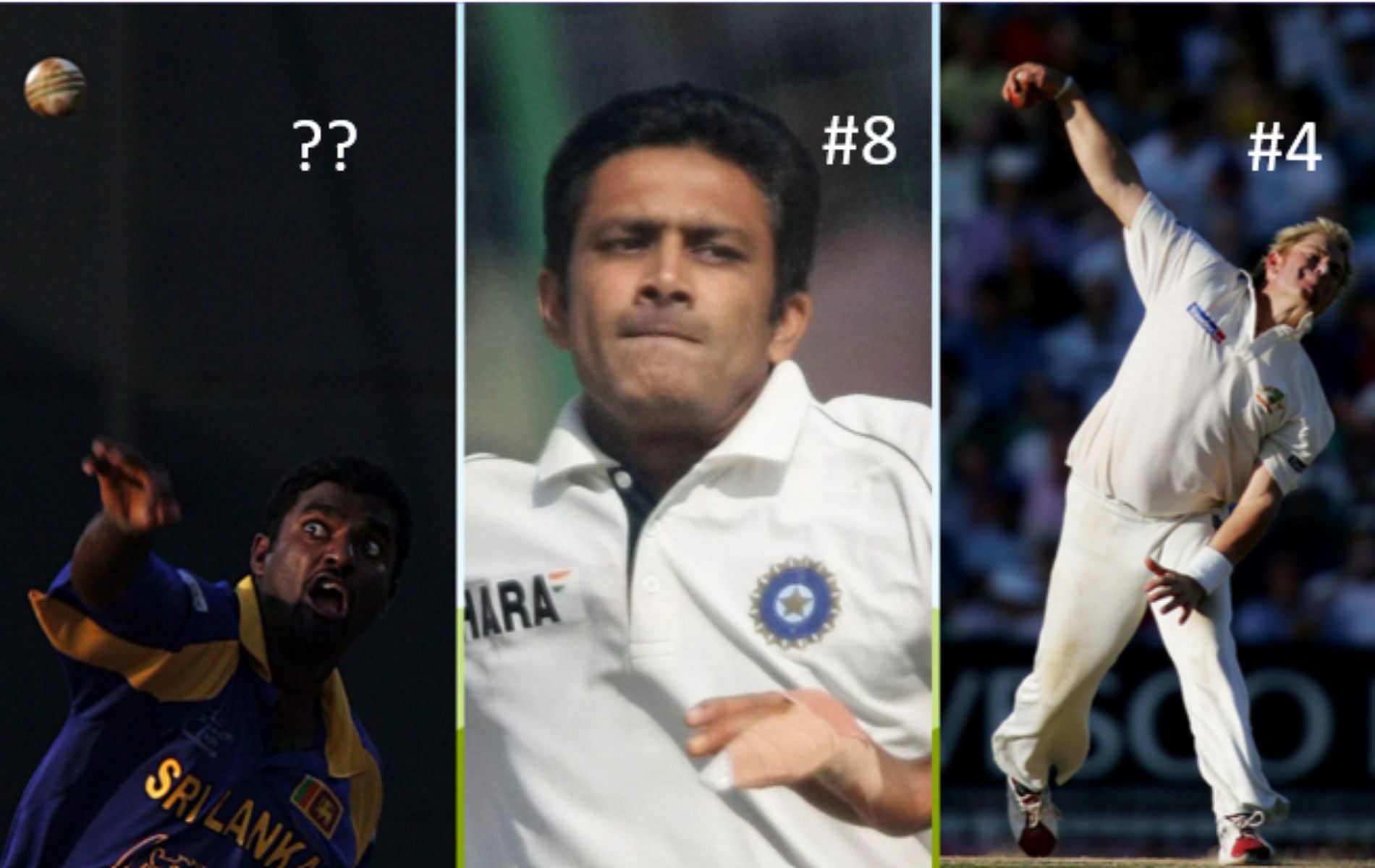 Where do the three greatest spinners of all-time rank among all bowlers? [Credit: Getty]