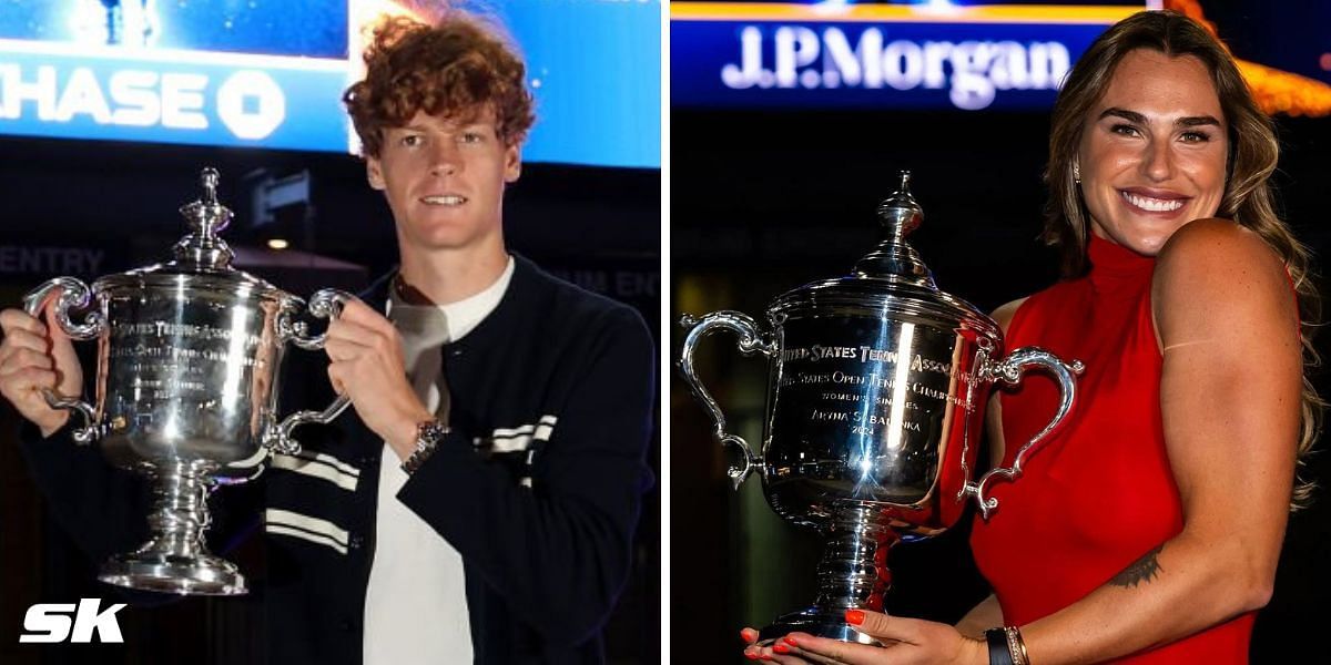 Jannik Sinner (L) and Aryna Sabalenka (R) (Source: Getty Images)