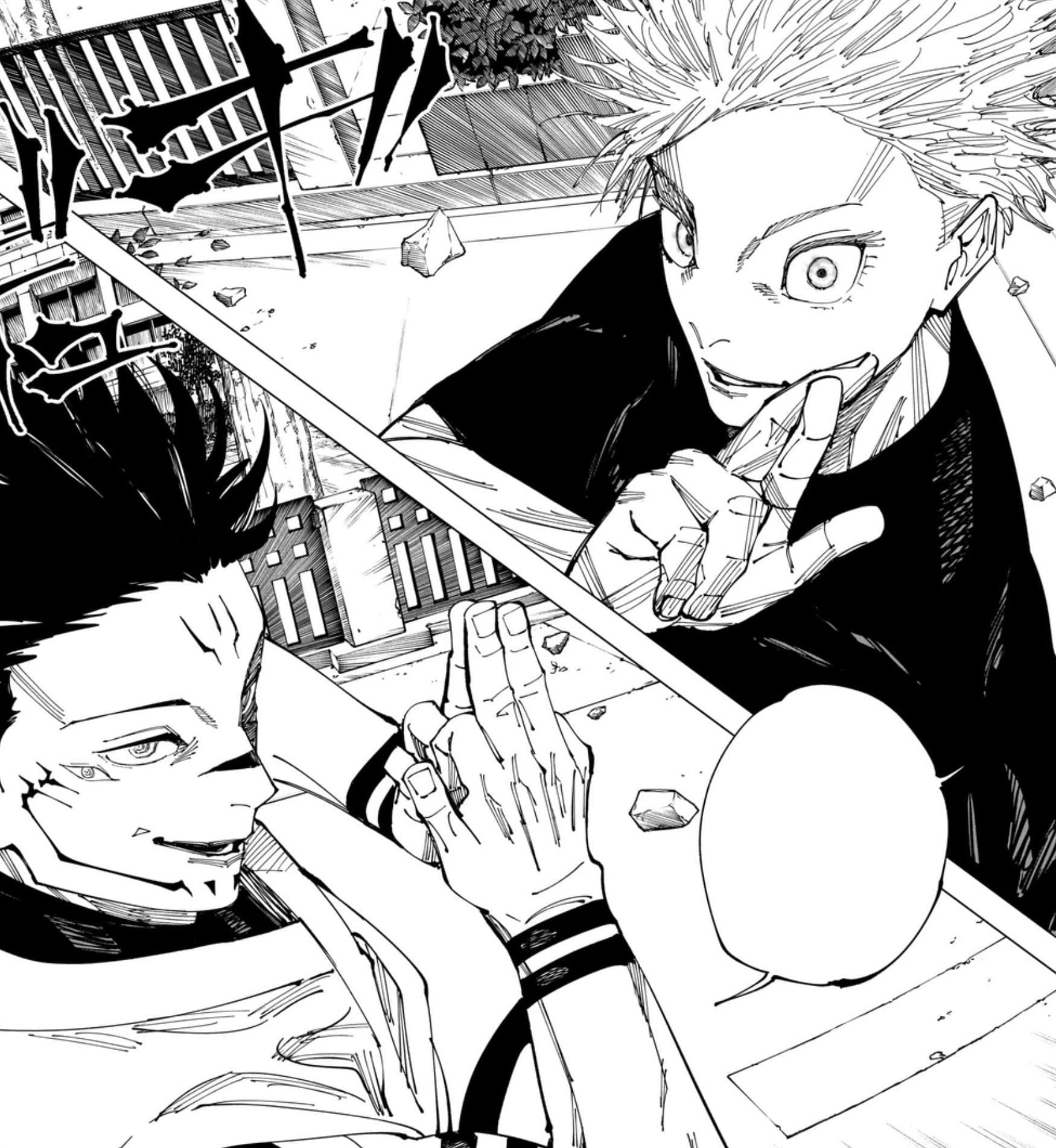 Gojo Satoru and Sukuna in manga (Image via Viz Media)