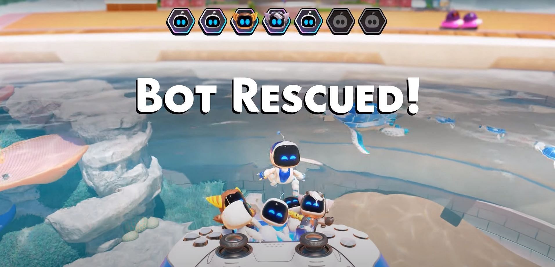 Bot number 5 of Astro Bot Sky Garden (Image via Sony Interactive Entertainment || @PowerPyx on YouTube)