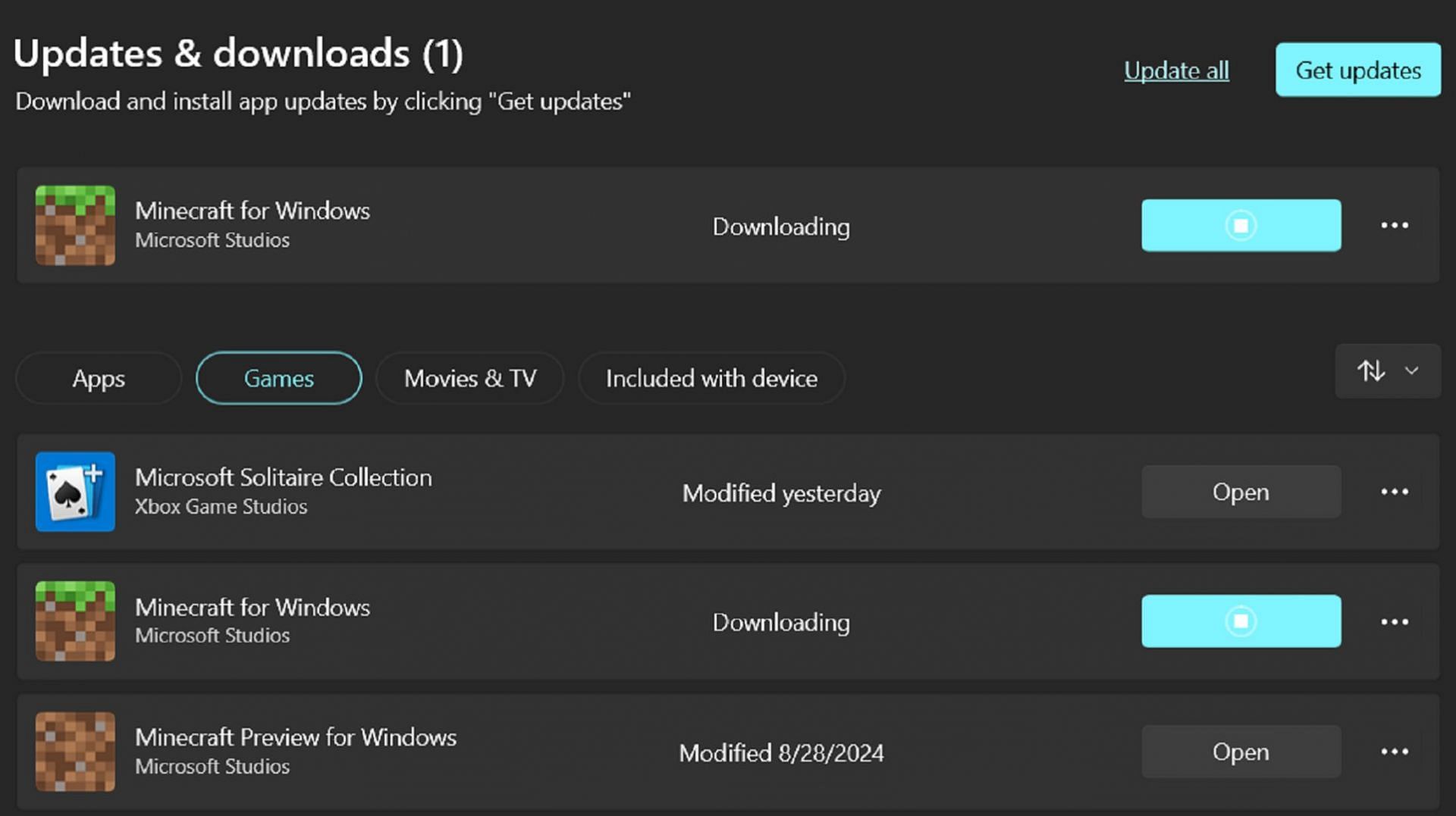 Updates on Windows require a slightly different approach (Image via Microsoft)