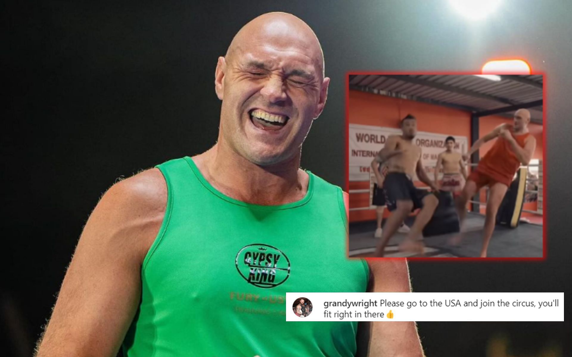 Fans react to the video of Tyson Fury training in Muay Thai [Images courtesy: @tysonfury on Instagram]