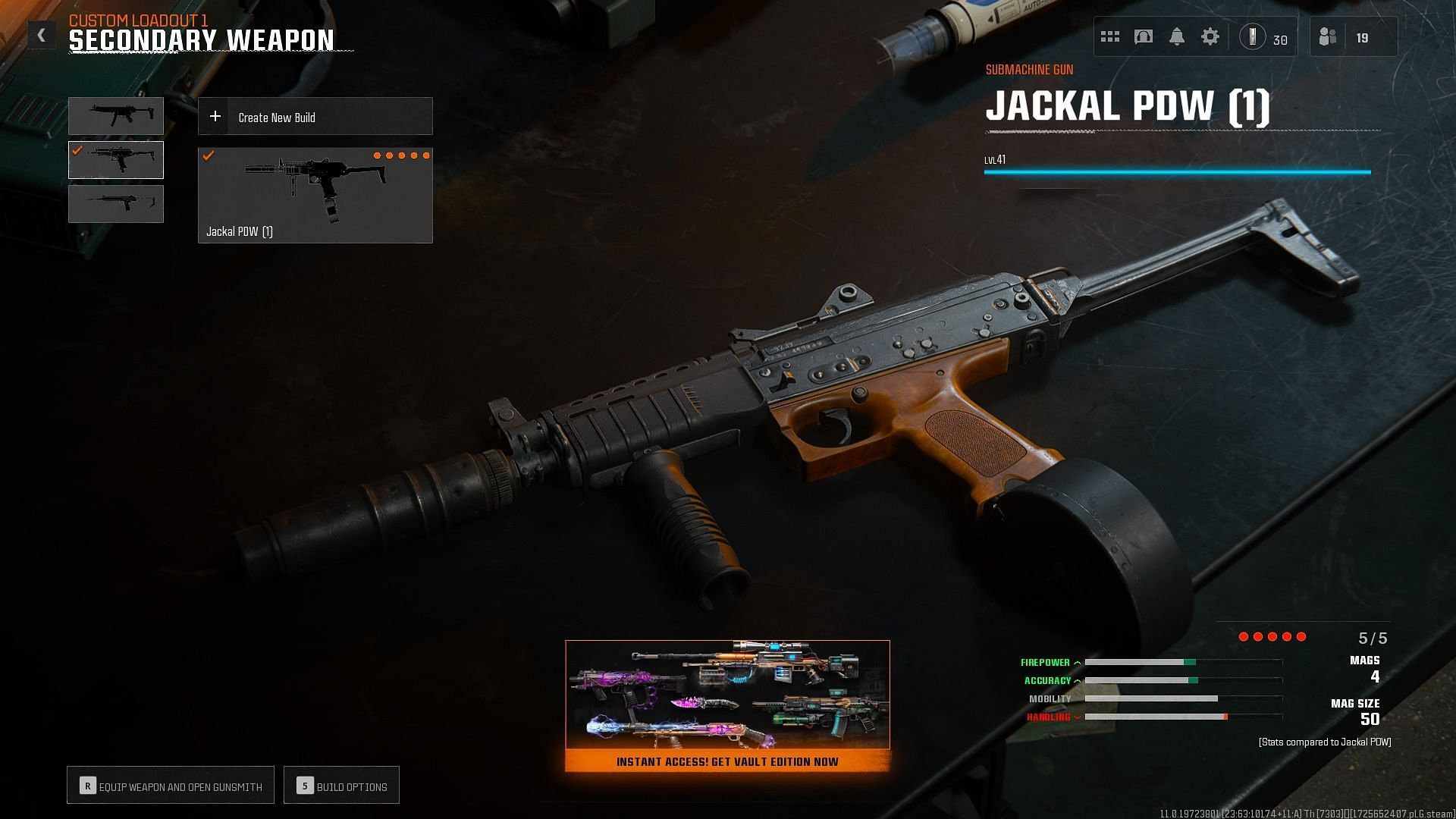 Equipping the best Secondary to DM-10 in Black Ops 6 Beta (Image via Activision)