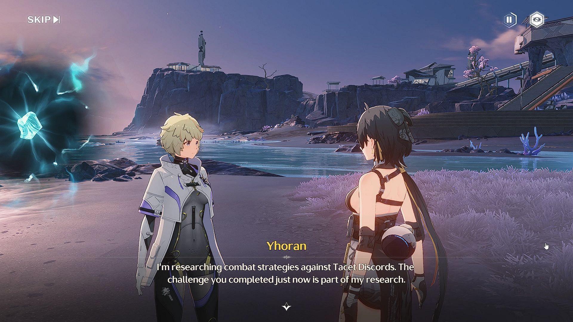 Cutscene with Yhoran (Image via Kuro Games)