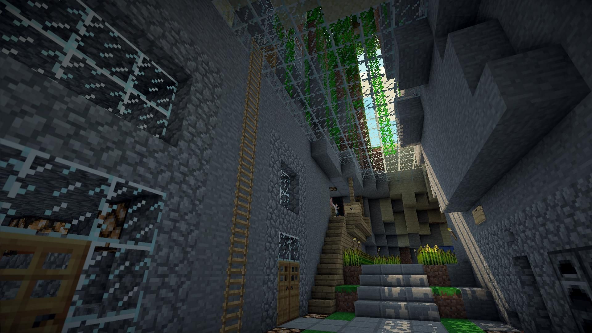 An example of a ravine base with a glass ceiling (Image via TheAudience/Reddit)