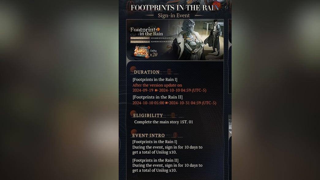 All free rewards in the Reverse 1999 version 1.9 first anniversary update