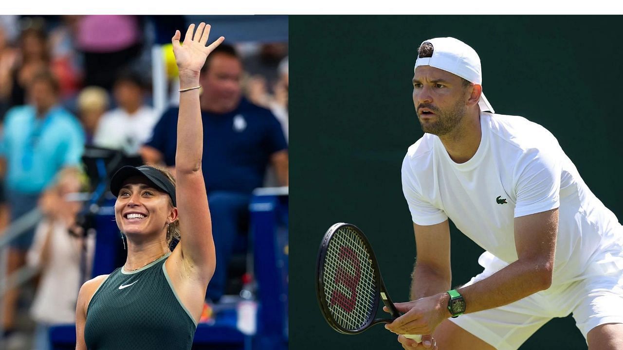 Paula Badosa and Grigor Dimitrov (Images via: Both Getty)