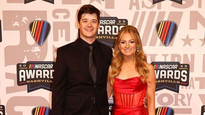 "Not me crying in the coffee shop" - Harrison Burton's fiancée Jenna Petty gets emotional sharing her favorite picture together