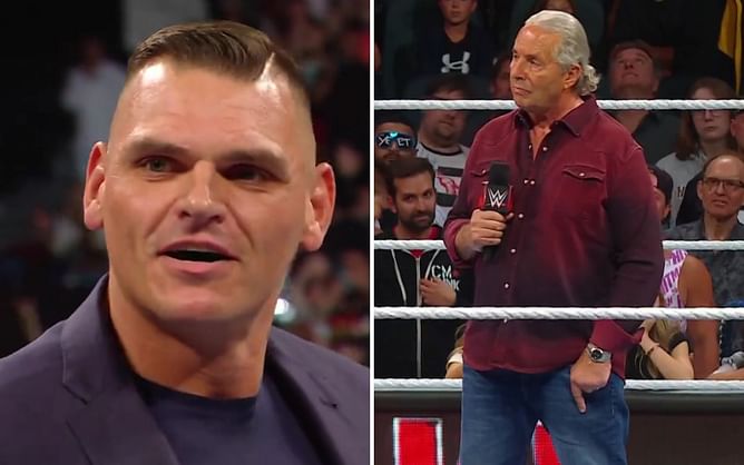 [VIDEO] Gunther almost breaks character after brutally trolling Bret Hart on RAW; Goldberg namedropped