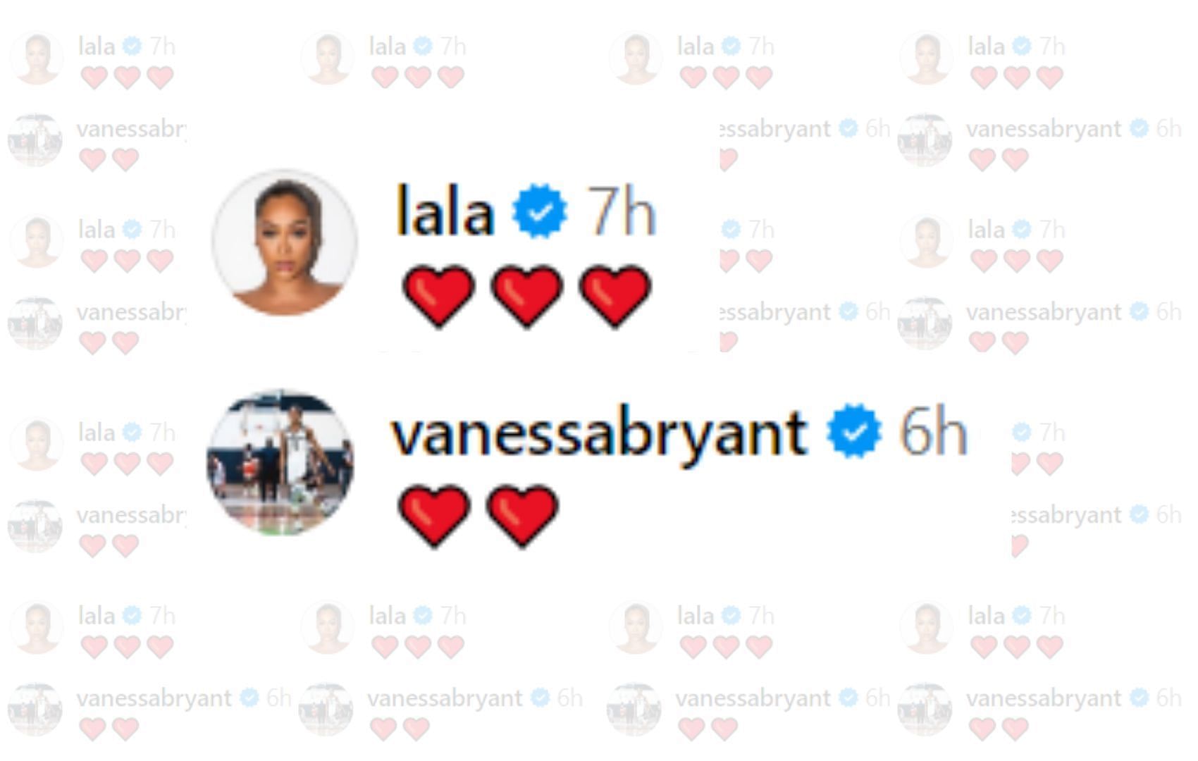 Vanessa Bryant and La La Anthony&#039;s comment of Kiyan Anthony&#039;s USC post