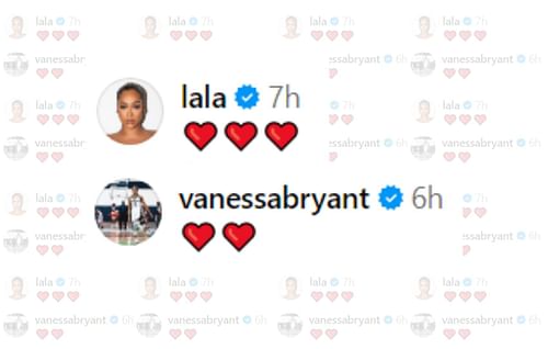 Vanessa Bryant and La La Anthony's comment of Kiyan Anthony's USC post