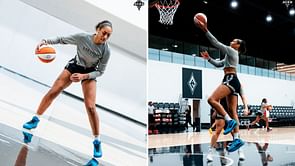 In Photos: A'ja Wilson rocks Nike LeBron 7 “All-Star” shoe ahead of playoffs, calls it "Bron's best sneaker fr"