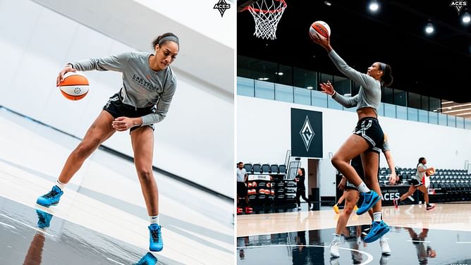 In Photos: A'ja Wilson rocks Nike LeBron 7 “All-Star” shoe ahead of playoffs, calls it "Bron's best sneaker fr"