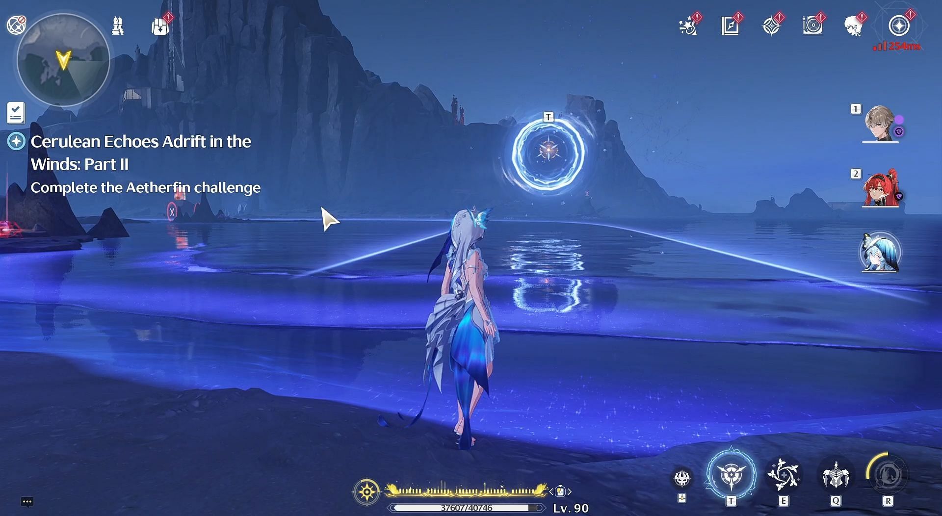 Play the Cerulean Echoes Adrift in the Winds quest to progress to the last two locations (Image via Kuro Games)