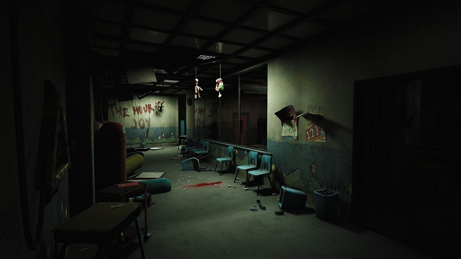 Explore terrifying environments and solve challenging puzzles (Image via Mob Entertainment)