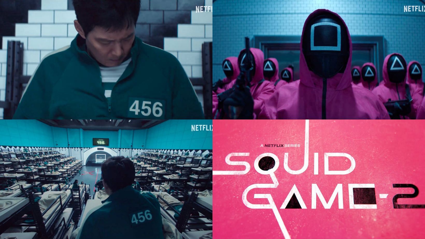 Netflix drops the official trailer of Squid Game 2. (Images via X/@netflixkcontent)