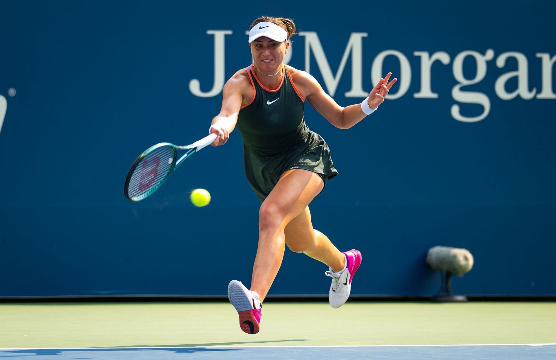 Paula Badosa at the 2024 US Open. (Image: Getty)