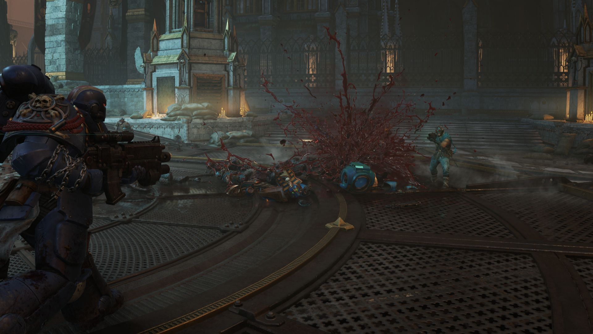 These are one of the weakest enemies in Warhammer 40k: Space Marine 2 (Image via Focus Entertainment)