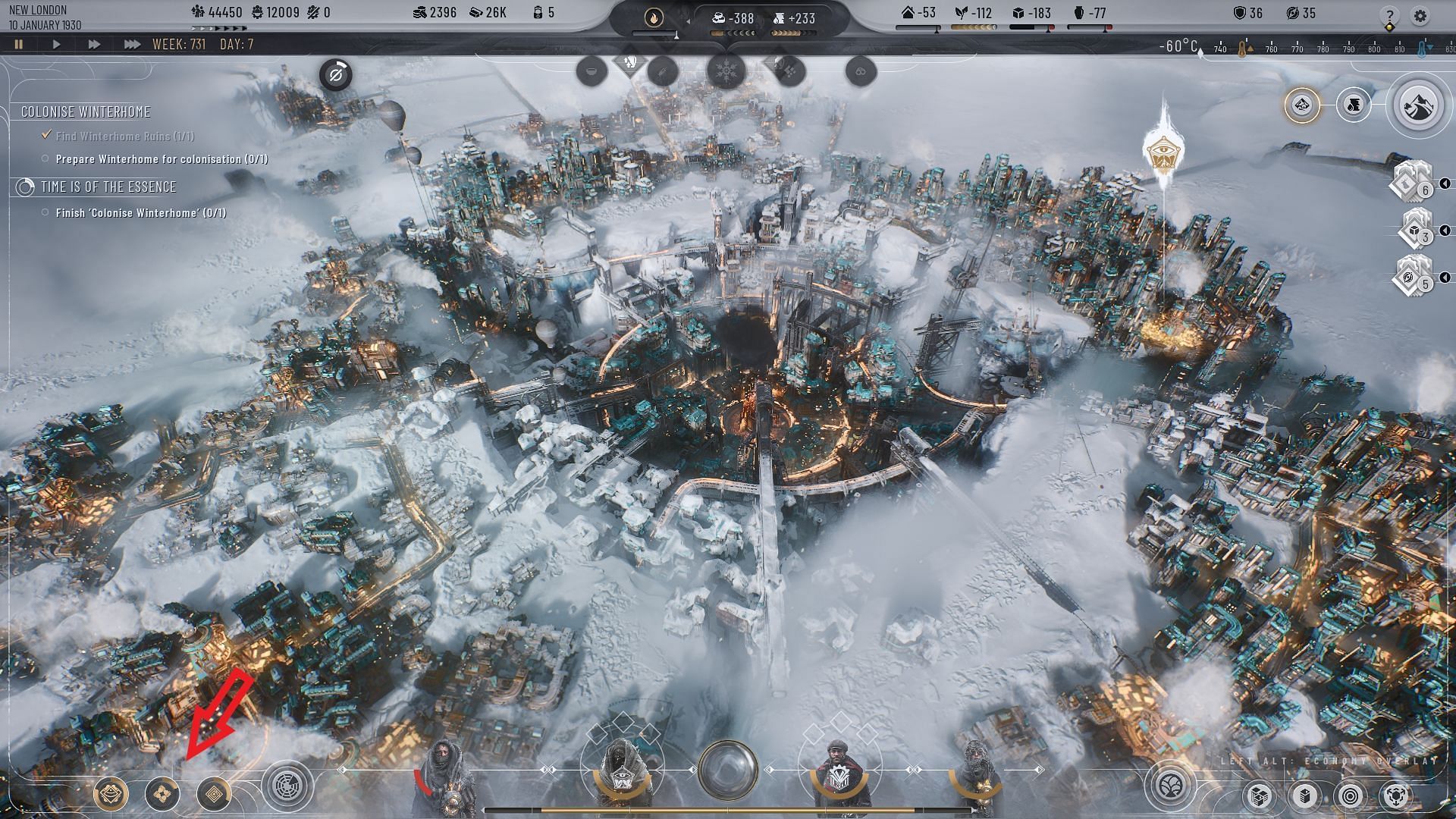 The Zeitgeist System in Frostpunk 2 essentially shapes your society (Image via 11 Bit Studios)