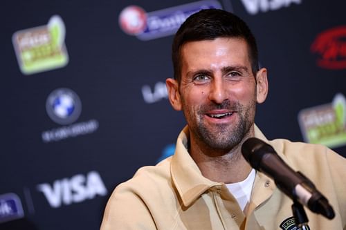 Novak Djokovic during a press conference in Sofia (Image Source: Getty)