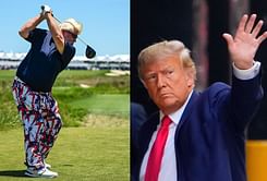 John Daly makes appearance with Donald Trump in private box at Alabama vs. Georgia FBS game