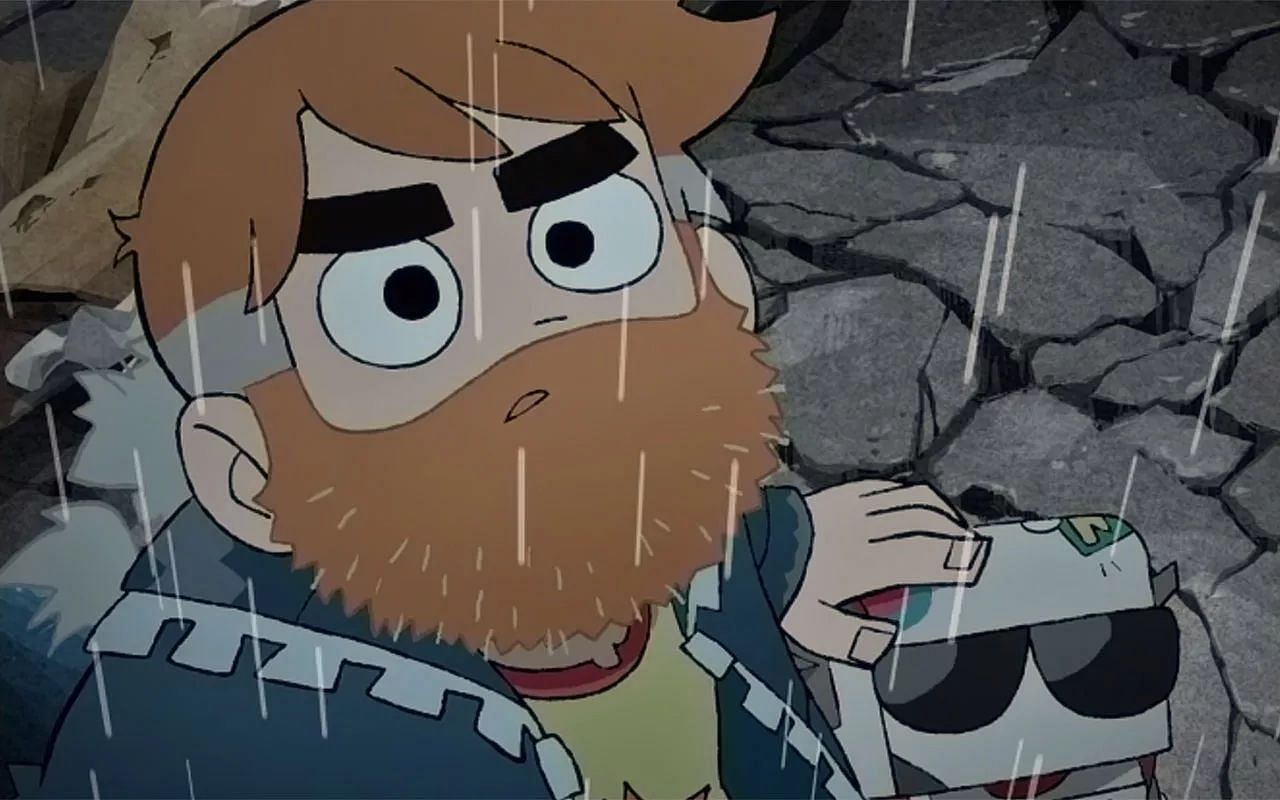 Who voices old Scott in Scott Pilgrim Takes Off?