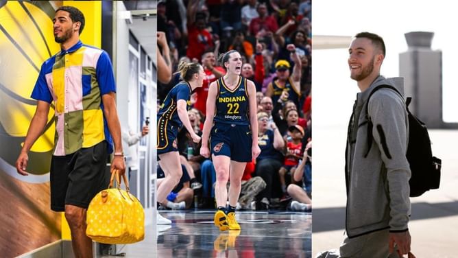 Watch: Caitlin Clark's boyfriend links up with Tyrese Haliburton as both catch Fever rookie in action against Sparks