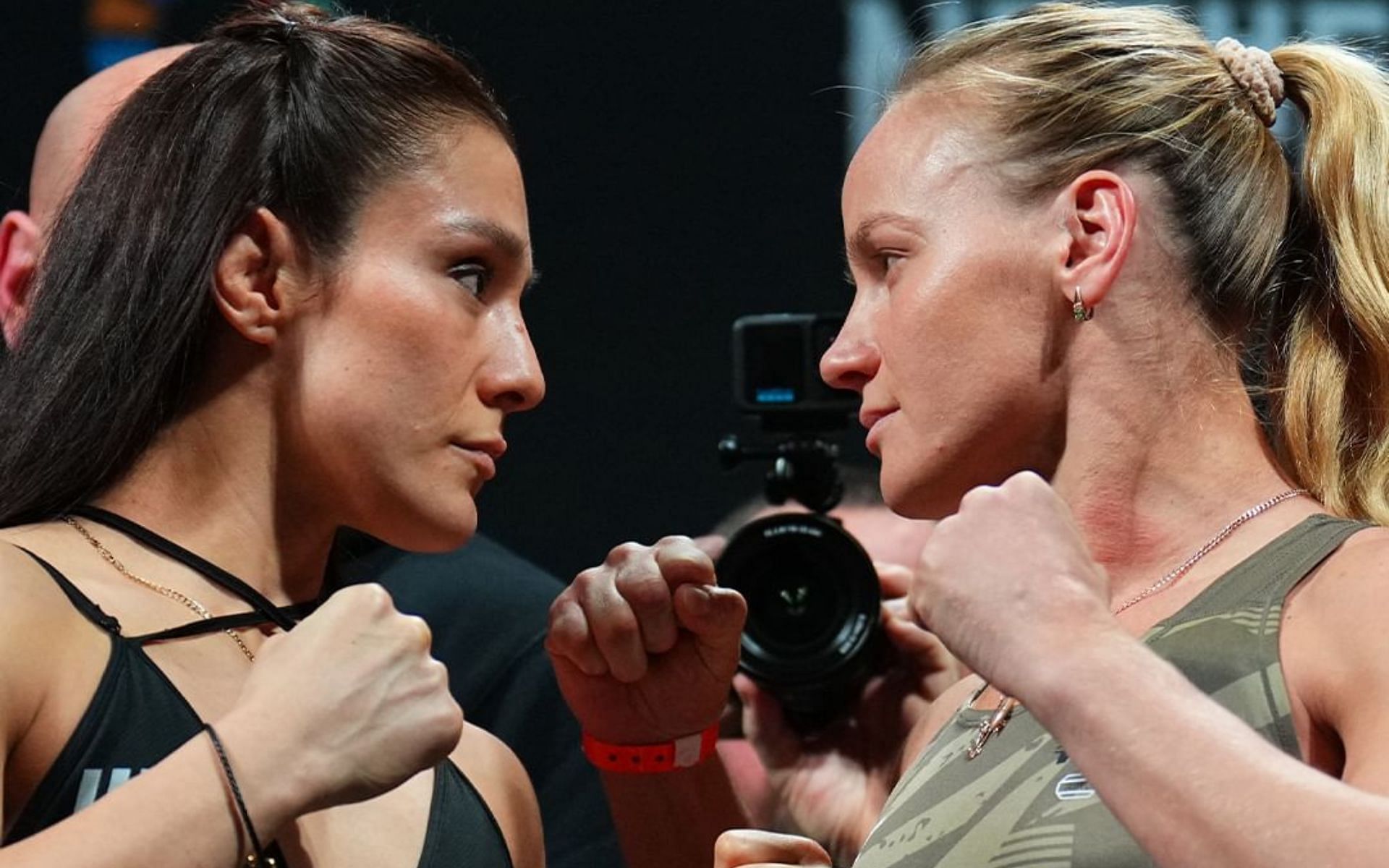 Alexa Grasso (left) and Valentina Shevchenko