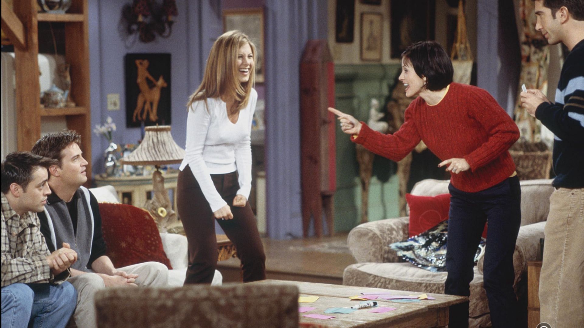 Still from Friends (Image via Bright/Kauffman/Crane Productions, Warner Bros. Television)