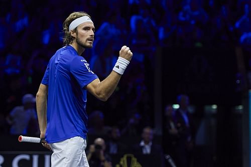 Stefanos Tsitsipas at the Laver Cup 2024. (Photo: Getty)