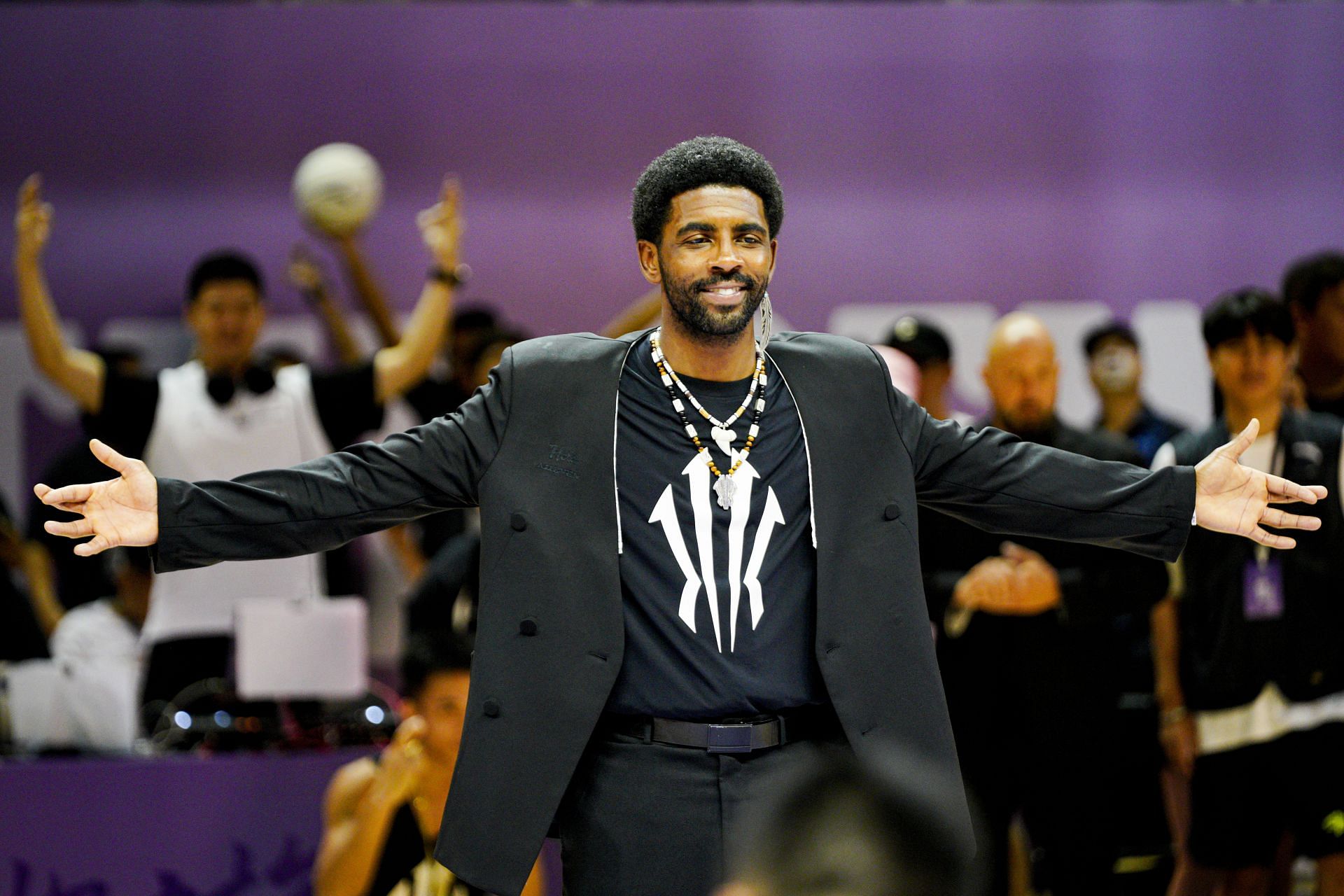 NBA Player Kyrie Irving Attends New Product Logo Launch Event - Source: Getty