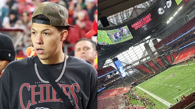 Jackson Mahomes checks in for Chiefs-Falcons 'SNF' showdown at Mercedes-Benz Stadium