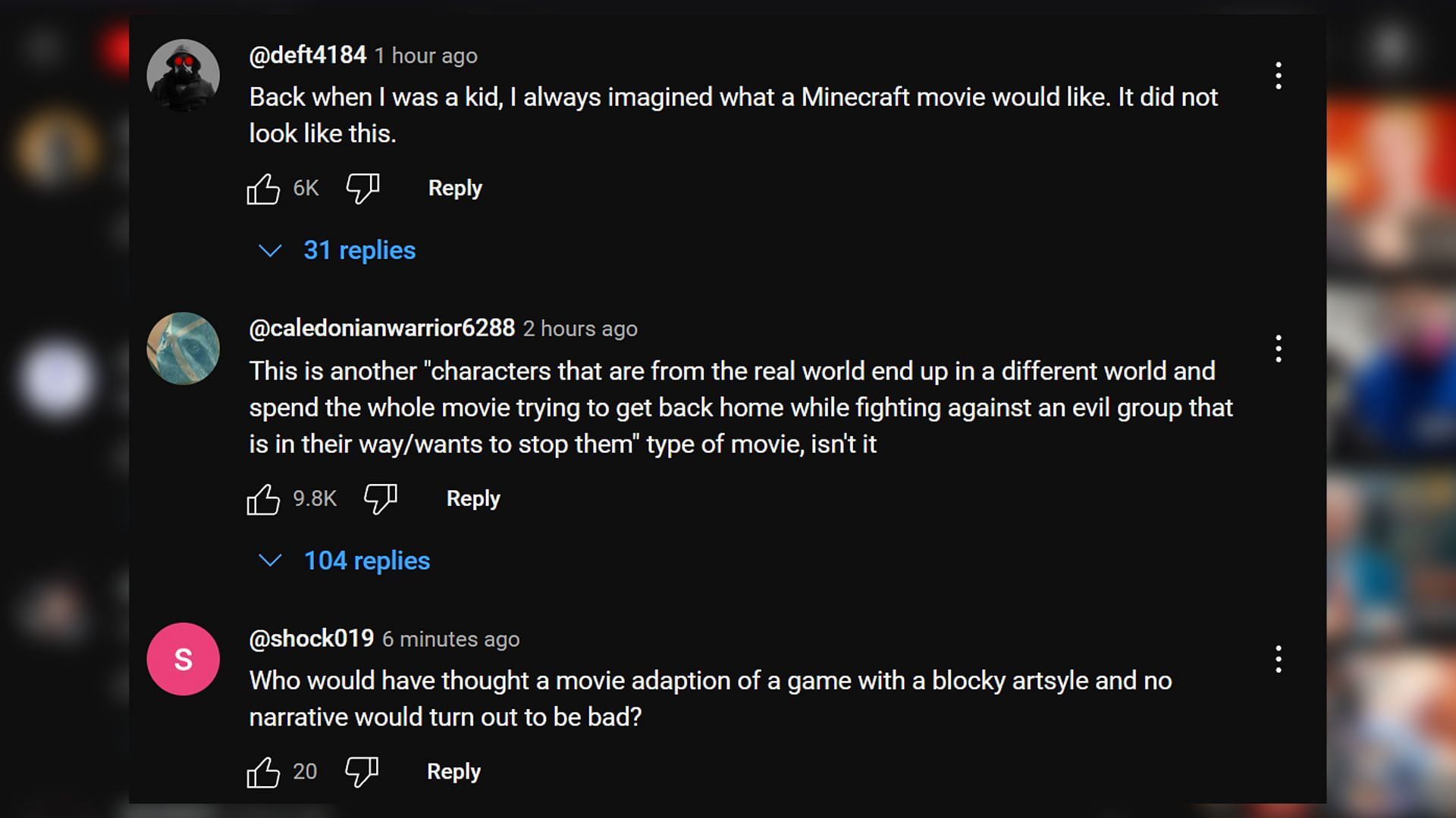 Minecraft Movie received community backlash (Image via YouTube)