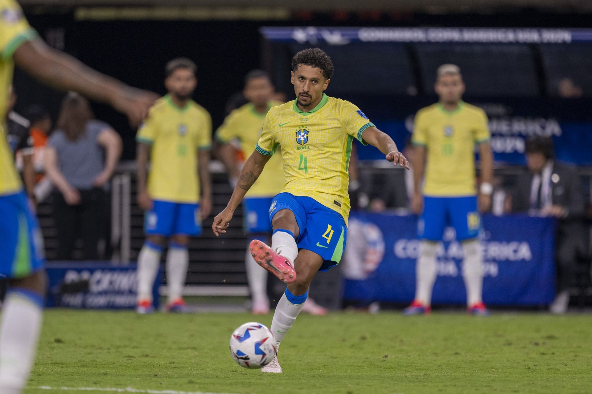 Marquinhos at the 2024 Copa America ( Image via Getty)