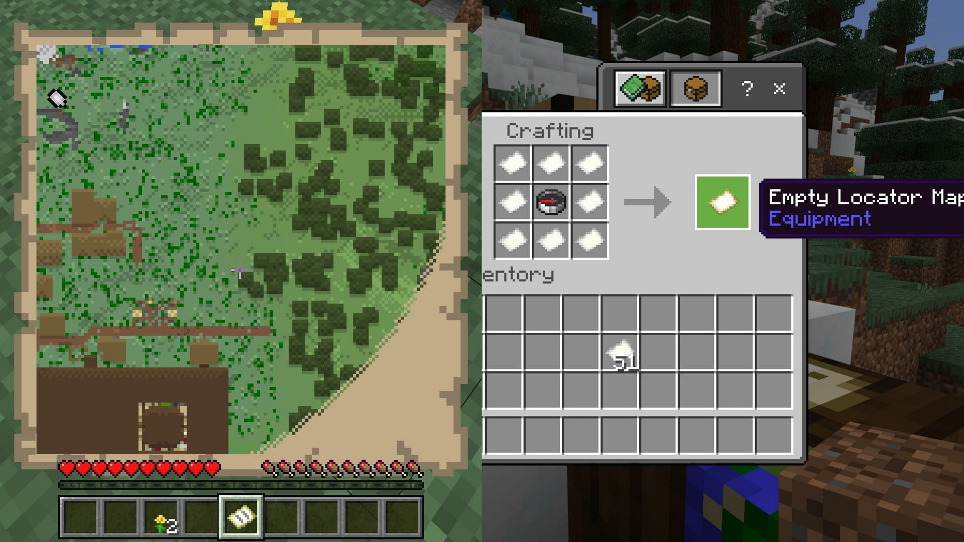 Minecraft locator map