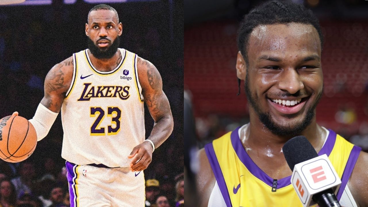 LeBron James thrilled about Bronny James