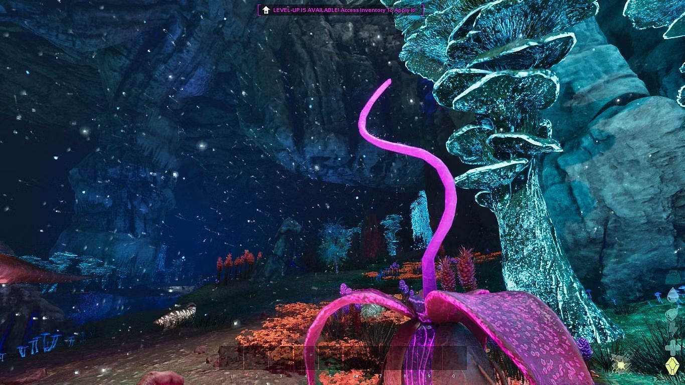 You can get Plant Species Z seeds from these pink plants with tentacle-like limbs (Image via Studio Wildcard)