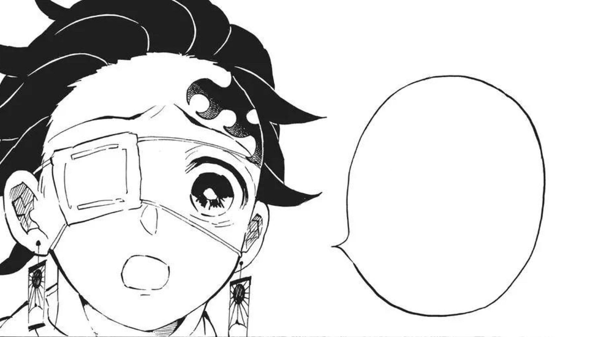 Tanjiro Kamado as seen in the Kimetsu no Yaiba manga (Image via Shueisha)