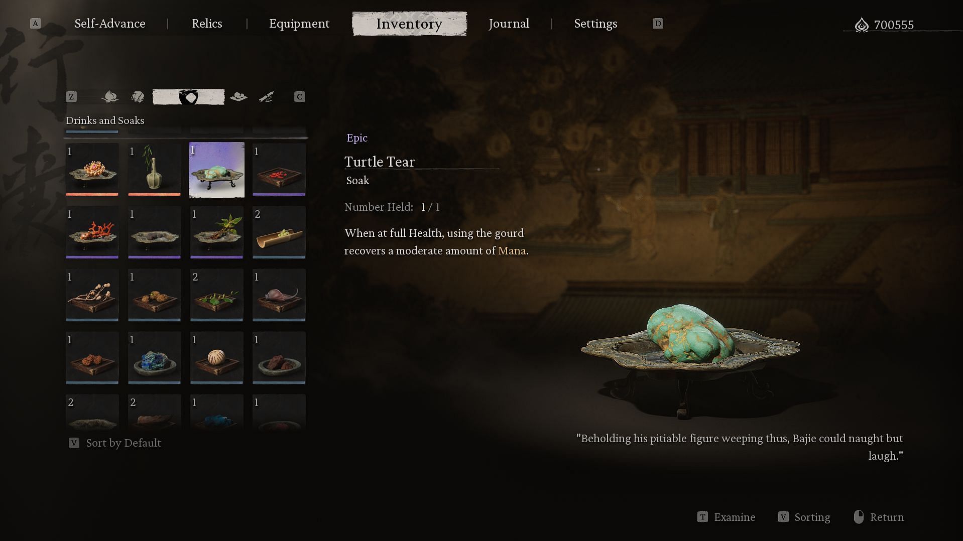 The Turtle Tear in the inventory (Image via Game Science)