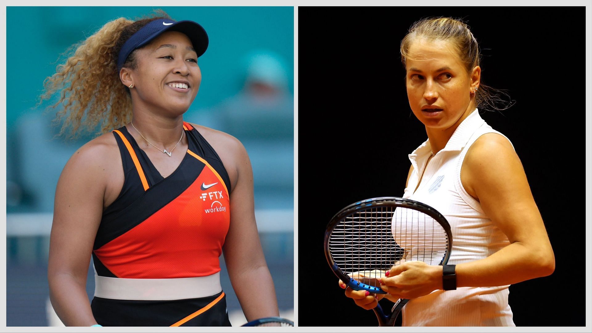 Naomi Osaka (L) &amp; Yulia Putintseva (R) [Image Source: Getty Images]