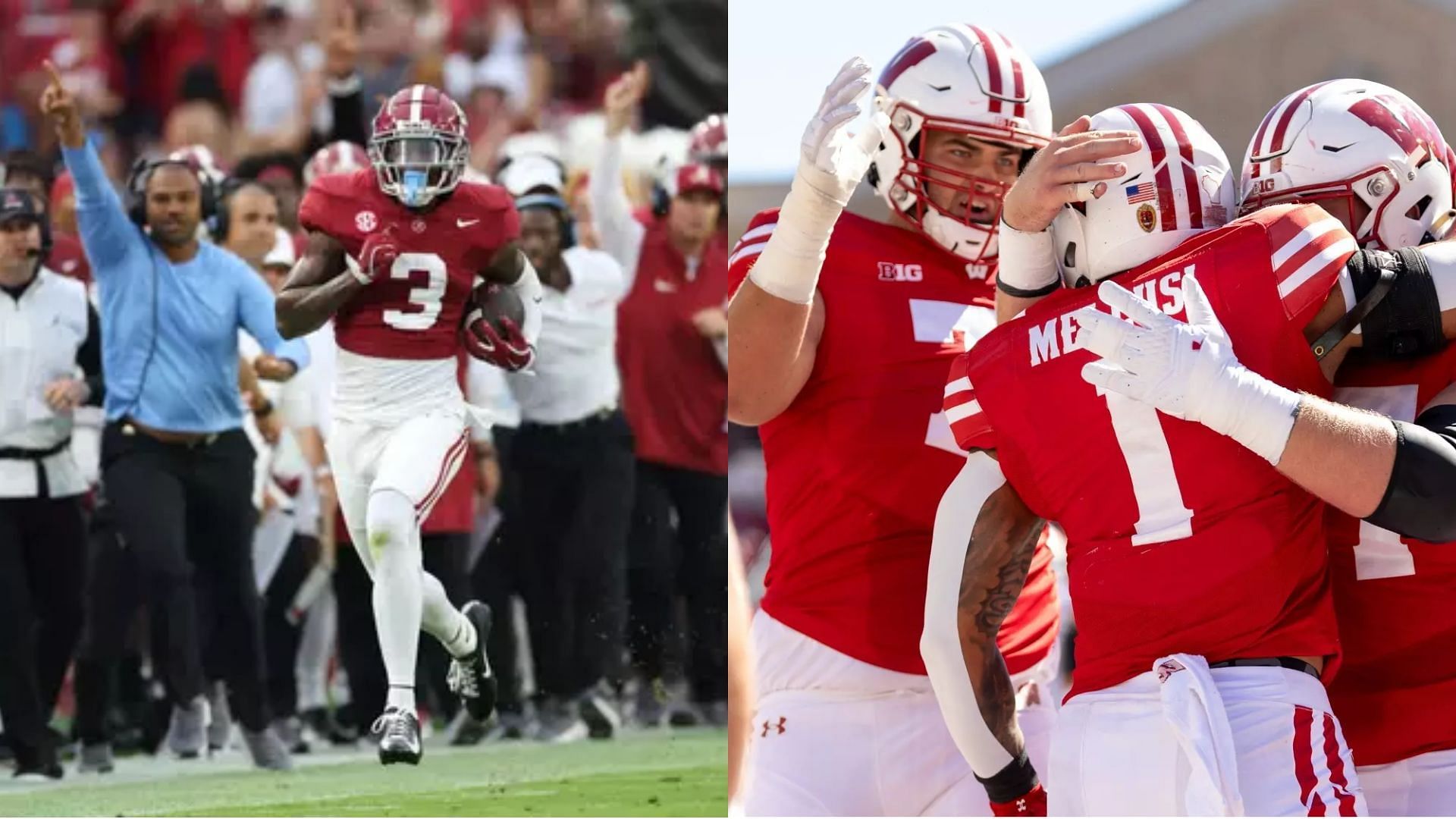 Images courtesy of Alabama &amp; Wisconsin