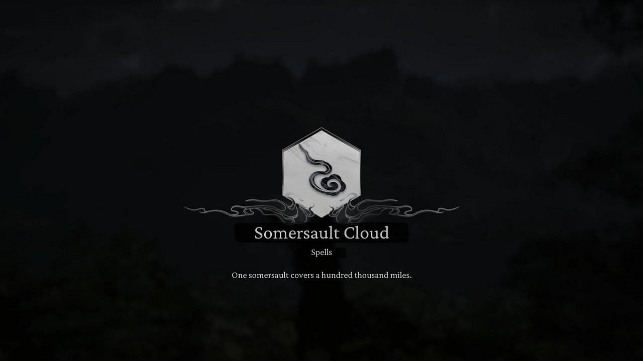 The Somersault Cloud in Black Myth Wukong (Image via GameScience)