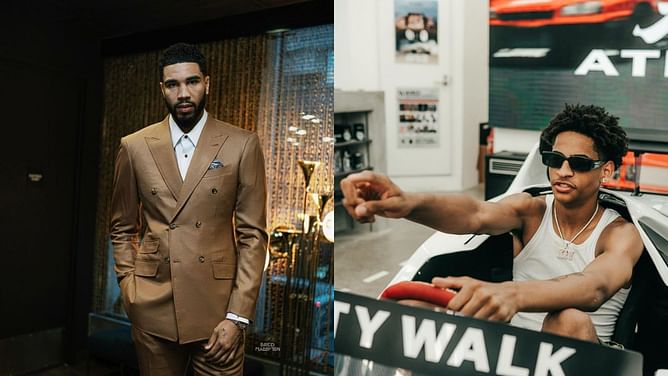 "I think I would win": Carmelo Anthony's son Kiyan Anthony states that he could take a 17-year old Jayson Tatum on a 1v1