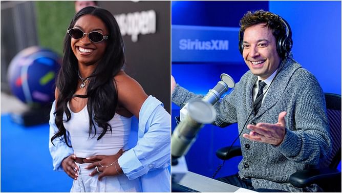 WATCH: Jimmy Fallon has an unconventional welcome for 'GOAT' Simone Biles after victorious campaign at the Paris Olympics