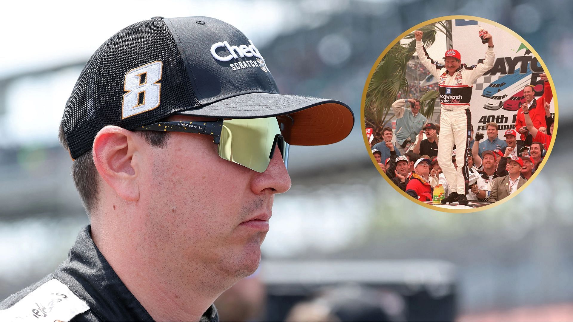 Kyle Busch [left], Dale Earnhardt Sr. [Right], [All images from Imagn, Getty]