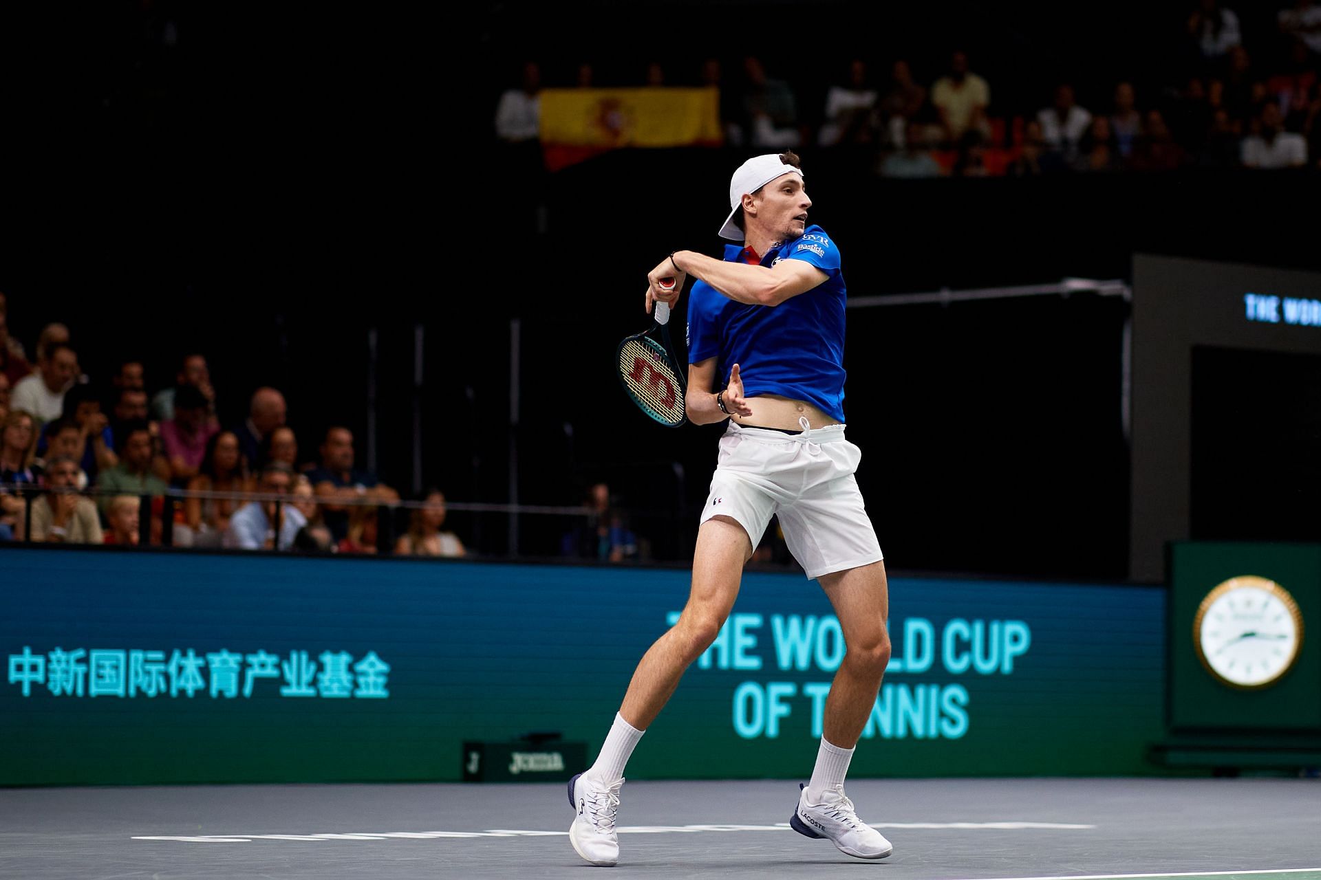 Ugo Humber in the 2024 Davis Cup Finals - Source: Getty